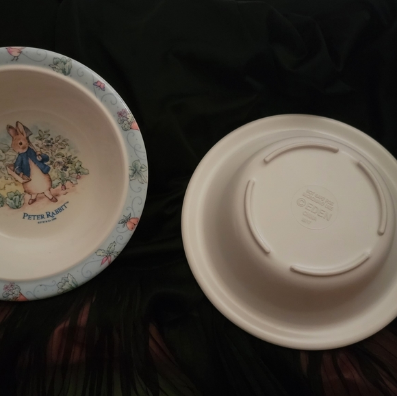 VTG 2 Peter Rabbit Deadstock Melmac Bowls Peter Rabbit Cereal Bowls pair - Picture 9 of 9